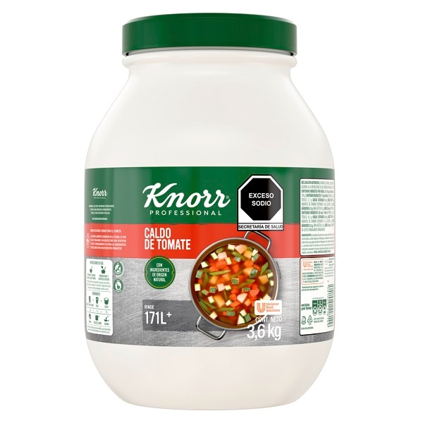 Knorr® Professional Caldo de Tomate 3,6 Kg - Con ingredientes cultivados de manera sustentable PARA CHEFS