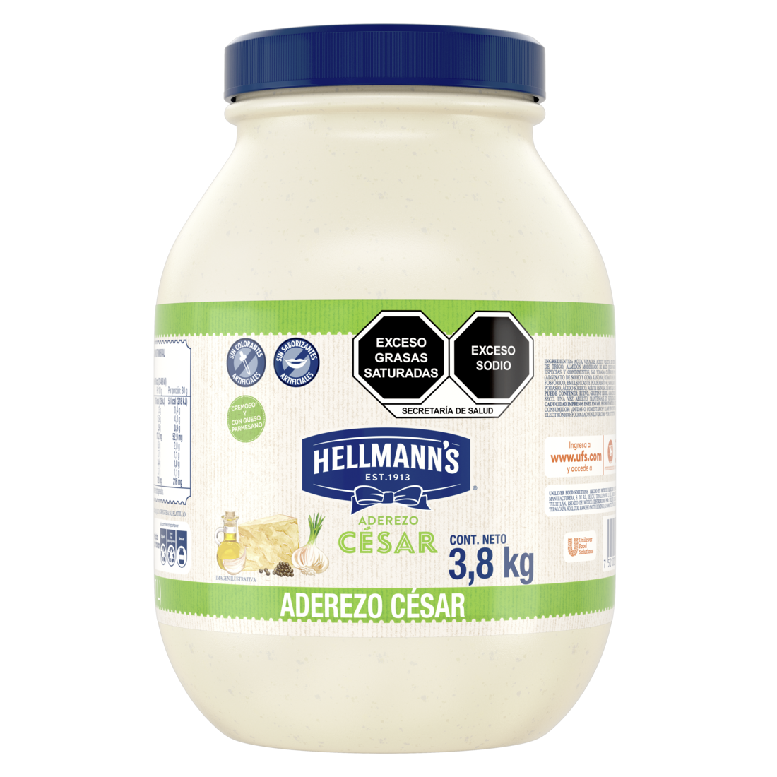 HELLMANN'S ADEREZO CESAR tarro de  kg